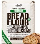 Polselli Organic Bread Flour, High-Extraction Type 1 Wheat Flour, 5 kg