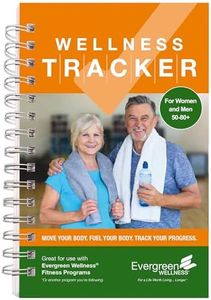 Wellness Tracker Daily Habit Tracker. Set Goals for All Physical Activity and Nutritional Habits in Spiral Bound, 10-Week Journal. Ideal for Women and Men 50-80+.