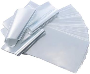 WEIWEI - 6x6 inch 500 PCS PVC Shrink Wrap Bags Odorless 100 Gauge for Soap, Case, Bath Bomb