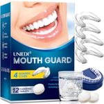 Mouth Guard for Grinding Teeth, Night Guard for Grinding Teeth, Mouth Guard, Night Guard with 12 Cleaning Tablets