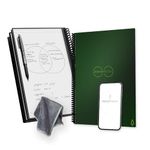 ROCKETBOOK Reusable Digital Notebook Smart Notepad A4 Green Wirebound Note Book To Do List Pad Dotted Paper with Frixion Erasable Pen and Wipe Office Gadget App Reduce Paper Waste