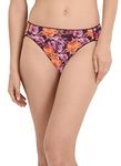 Jockey Women's Underwear No Panty Line Promise Tactel Hi Cut, Dark Floral Escape, 7