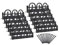EASYFLEX Decorative No-Dig Landscape Edging Kit - 15 ft., Black Wrought Iron-Look