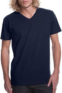 Next Level Mens Premium Fitted Short-Sleeve V-Neck Tee. 3200 Midnight Navy L