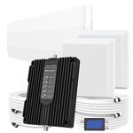 Cell Phone Booster for House Office 5G 4G LTE Data, Dual Interior Antennas Kit, Signal Booster up to 8,000 sq ft, Cell Booster Suitable for All Canadian Carriers, for Band 66/4/13/12/17/5/2/25