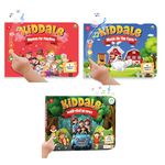 Kiddale 3-Pack Rhymes for Playtime, Music on The Farm and Hindi Nursery Rhyme Musical Interactive Sound Books