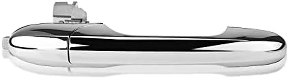 Outer Door Handle, Left-Hand Chrome Planted Drive Exterior Outside Door Handle Front Driver Side Left Side Front Right Passenger Side Door Handle for 500 2012-2018(Right Driver