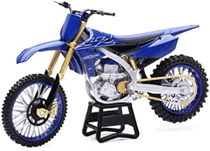 New-Ray Yamaha YZ450F Dirt Bike Motorcycle Blue and Black 1/6 Diecast Model 49703