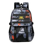 TLISMI Stylish PUBG Style Camouflage Print School Bag Lightweight & Waterproof Burden-Reducing Anti-Collision Large Capacity Multiple Compartment Versatile Backpack for Teenagers, Boys & Girls