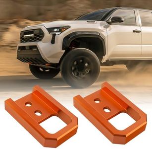 TECHPICCO Front Tow Hooks for Tacoma 2024-2026/4Runner 2025-2026, Car Tow Hooks Compatible with Toyota Tacoma 2024-2026 4Runner 2025-2026 (Orange)