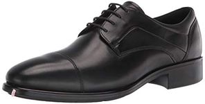 ECCO Men's Citytray Cap Toe Tie Oxford, Black, 12-12.5