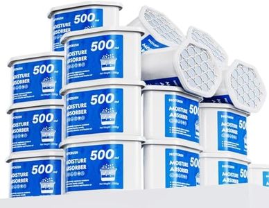 DOLAMOTY Moisture Absorber Boxes 16Pack - Disposable 500ml Portable Dehumidifier Moisture Absorber & Odor Remover for Your Bathroom, Closet, Wardrobes, Kitchen,Laundry & Car, No Electricity Required
