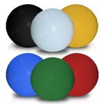 Synco Croquet Ball Replacement, Set of 6 Colored Diamond Croquet Balls for Lawn Backyard Six Player Croquet Game Set