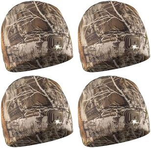 POWERCAP LED Hat Light 150 Lumens Rechargeable Fleece Beanie with Bright Built-in Headlamp Waterproof LED Warm One Size Cap