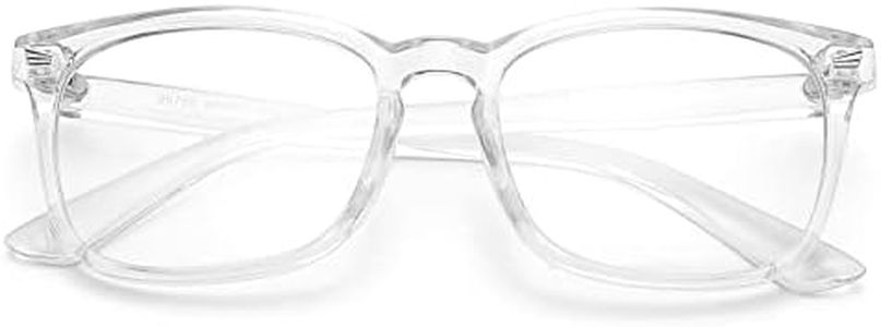 Braylenz Blue Light Blocking Glasses for Kids Boys Girls Flexible TR90 Eyeglasses Frame Age 3-10(Transparent)