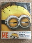 MINIONS Made Despicable Me Double Duvet Set, Cotton and Polyester, Blue and Yellow