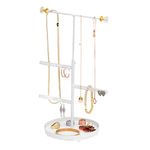 Sasha Morel T-Shaped Jewellery Stand with Base | Necklace Stand Jewellery Organiser - Bracelet Holder, Earring Storage Organiser, Dressing Table Organiser | Room Decor & Christmas Gifts for Girls