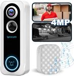 UCOCARE 4MP Video Doorbell Wireless Works with Alexa, Doorbell Camera with Chime, Voice Changer, Voice Message, AI Motion Detection, Instant Alerts, Night Vision, 2-Way Audio, Support SD Storage P7