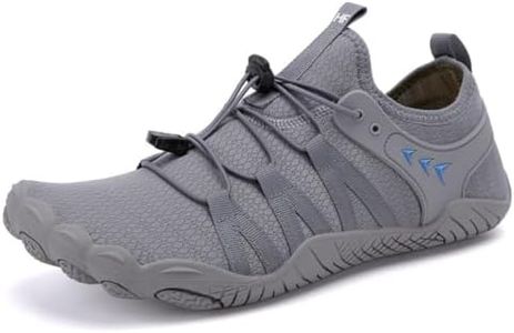 Caspian Adventure HF - Outdoor Non - Slip Barefoot Shoes, Wide Toe Box, Lightweight and Breathable Quick Dry Daily Footwear Unisex Grey
