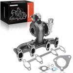 A-Premium Complete Turbo Turbocharger Kit, with Wastegate Actuator & Gasket, Compatible with Volkswagen Beetle Golf Jetta, 1998 1999 2000 2001 2002 2003 2004, 1.9L Turbocharged, Replace# 713672-5006S