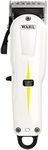 WAHL Pro Lithium Series Super Taper Cordless Clipper, White/Black, 1 Count (Pack of 1), 8591-016