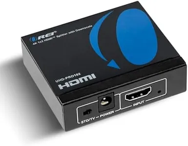 Orei 4K 1x2 HDMI Duplicator Splitter by OREI - with Scaler Ports with Full Ultra HD, HDCP 2.2, 4K at 60Hz 4: 4: 4 1080p & 3D Supports EDID Control