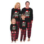 EzonYanGo Family Matching Christmas Pyjamas Set Reindeer Pajamas PJs Set Xmas Sleepwear Nightwear for Mens Women Adults Kids(#47)