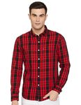 Levi's Men's Slim Fit Shirt (32907-0400_Red