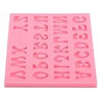 Letter molds for Chocolate, Hilitand Letter Silicone Candy Mold, 3D 26 Letter Pink Mold, Alphabet Baking Cake Chocolate Handmade DIY Mould Tool