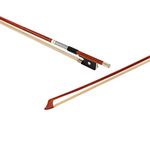 MI&VI 2020 NEW Professional Carbon Fiber Hybrid Violin Bow (Full Size 4/4) with FREE High Density Bow Case| Pernambuco Skin | Ebony Frog|Well Balanced|Perfect Weight|Mongolian Horse Hair-By MIVI Music