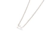 Tiny Silver Mountain Peaks Pendant Necklace (Stainless Steel) Miss Fit Boutique