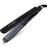 Ikonic Pro Straight Hair Straightener, Black, Floating Ceramic Plates, Nano Titanium Technology,Overheat protection
