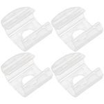 4pcs Clear Cordless Blinds Handles,Plastic Lifting Clamp Pull for Pull Down Blinds,Mini Cordless Blind Handle Pull Down Shades for Windows