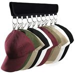 LokiEssentials Hat Rack for Baseball Caps, Hanging Hat Organizer Display Holder, Hanger Hat Holder for Closet, Ball Cap Hat Storage Ideas (1-Pack)