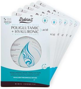 Ardaraz Masque Visage Soin à l'Acide Hyaluronique et Polyglutamique. Masque Hydratant Visage Anti Rides Revolumisant pour une Peau Repulpée. Masque pour le visage lot de 5
