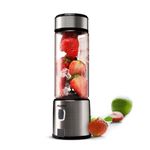 AGARO Galaxy Portable Blender, Portable Hand Blender For Kitchen, 450ml, For Smoothies, Shakes, 126W, 3000 mAh Battery, USB Rechargeable, Stainless Steel Blade.