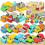SevenQ Toy Cars for Kids, 18Pcs Con