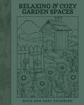 Coffee Table Coloring Book, Relaxing & Cozy Garden Coloring, Aesthetic Bookshelf Coloring for All Ages: Bold and Easy Coloring for Stress Relief