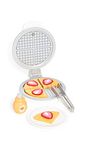 Hape E3149 Imitation Wooden Kitchen Waffle Maker and Accessories Set – Multi-Coloured – 12 Pieces