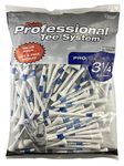 Pride SSPT34135 Professional Tee System 3-1/4" Pack of 135 Golf Tees-White