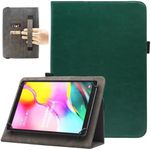 Universal 10 10.1 Inch Android Tablet Case, Nannxiebky Slim Folding Stand Folio Wallet Cover with Hand Strap for 10 10.1 Inch and All 9.5" - 10.5" Tablet, 03 Midnight Green