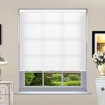 Cordless Cellular Blinds Honeycomb Shades, Bottom Up Blinds for Windows, Light Filtering Privacy Window Blinds Shades for Room Darkness, Custom Size Up to 80" Wide, Light-Filter White, 33 1/2"W x 36"H