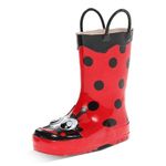 Western Chief Kids Ladybug Rain Boot(Toddler/Little Kid/Big Kid),Red,3 M US Little Kid