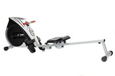 XS Sports R110 Home Rowing Machine-Folding with Adjustable Resistance-Fitness Rower (Silver)