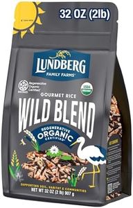 Lundberg Organic Wild Blend Rice, Regenerative Organic Certified – A Balanced Blend of Brown Rice, Red Rice, and Black Rice, Chip Clip Included, 32 Oz