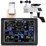ACMUST WiFi Weather Station with 8.3-Inch Large Display, Wireless Indoor Outdoor Monitoring System, Digital Thermometer, Humidity Meter, Wind Speed Sensor, Rain Gauge, Remote Temperature