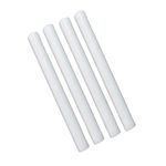 INVENTO 4pcs Plastic Nylon Rod Smooth 12mm Outer Diameter 250mm (0.25 mtr) Long Engineering Round Bar for DIY Projects