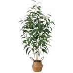 Ferrgoal Artificial Eucalyptus Tree,4Ft Tree Fake Plant in Pot for Home and Office Decor, Potted Faux Plants Tall Artificial Trees for Indoor, Outdoor, Lifelike Home Decoration, Green