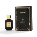 Neesh Luxury Luxe Mirage Men Extrait de Parfum Perfume with Bergamot,Tobacco & Musk | Premium, Long Lasting Black Rose & Tobacco Fragrance for Men, 50 ML
