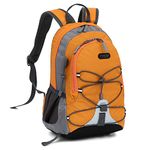 10L Small Hiking Backpack for Kids Ages 3-6 Girls Boys Under 4 feet, Mini Waterproof Outdoor Sport Travel Camping Daypack (Orange)